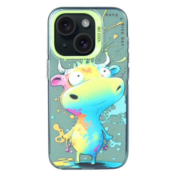 Animal Pattern Oil Painting Series PC + TPU Phone Case, For iPhone 13