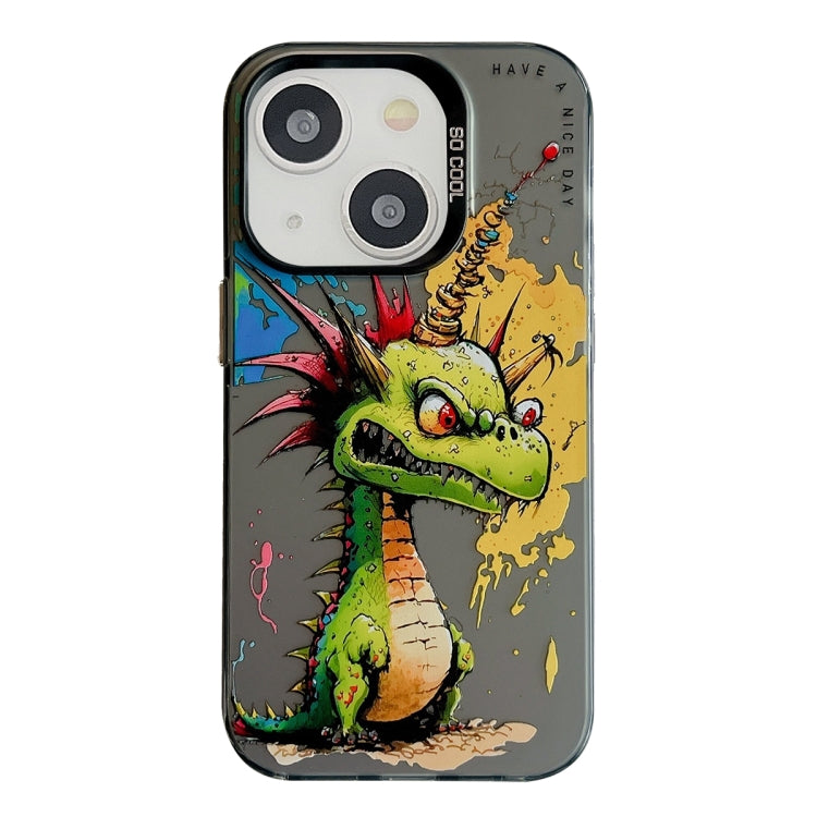 Animal Pattern Oil Painting Series PC + TPU Phone Case, For iPhone 13