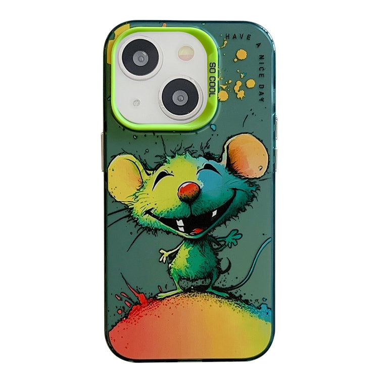 Animal Pattern Oil Painting Series PC + TPU Phone Case, For iPhone 13