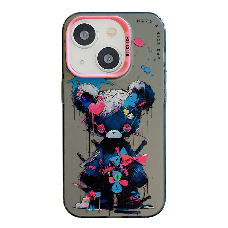 Animal Pattern Oil Painting Series PC + TPU Phone Case, For iPhone 13