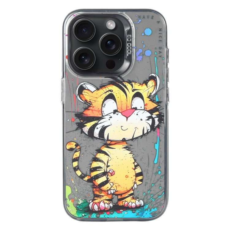 Animal Pattern Oil Painting Series PC + TPU Phone Case, For iPhone 13 Pro