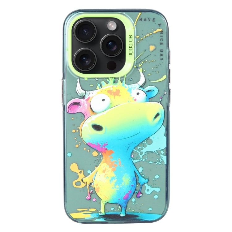 Animal Pattern Oil Painting Series PC + TPU Phone Case, For iPhone 13 Pro