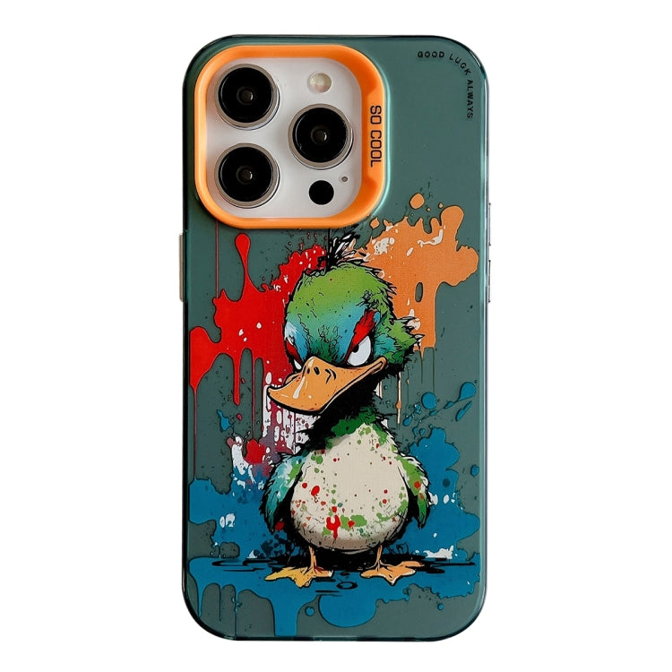 Animal Pattern Oil Painting Series PC + TPU Phone Case, For iPhone 13 Pro