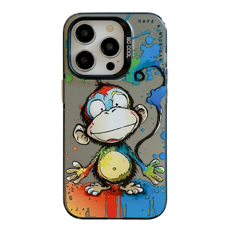 Animal Pattern Oil Painting Series PC + TPU Phone Case, For iPhone 13 Pro