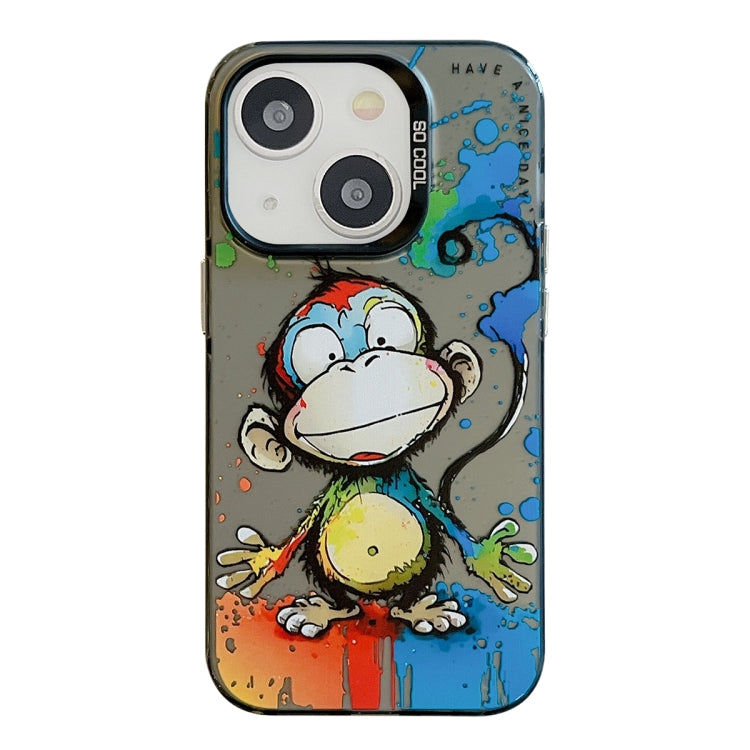 Animal Pattern Oil Painting Series PC + TPU Phone Case, For iPhone 14