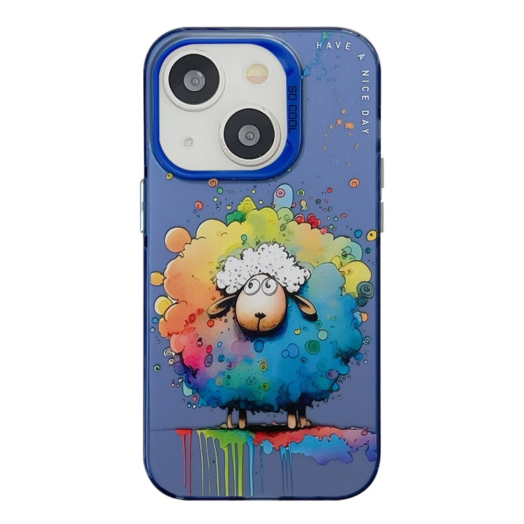 Animal Pattern Oil Painting Series PC + TPU Phone Case, For iPhone 14