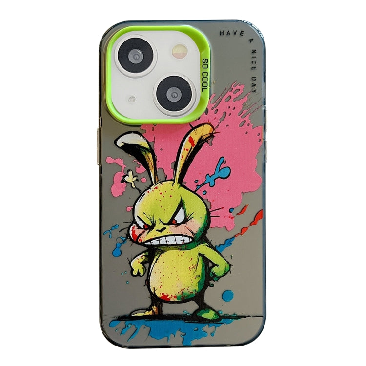 Animal Pattern Oil Painting Series PC + TPU Phone Case, For iPhone 14