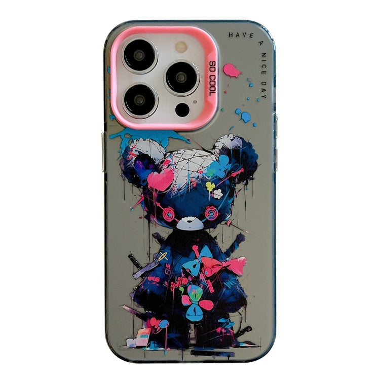 Animal Pattern Oil Painting Series PC + TPU Phone Case, For iPhone 14 Pro