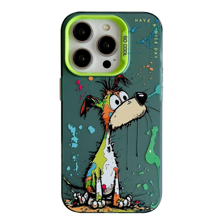 Animal Pattern Oil Painting Series PC + TPU Phone Case, For iPhone 14 Pro Max