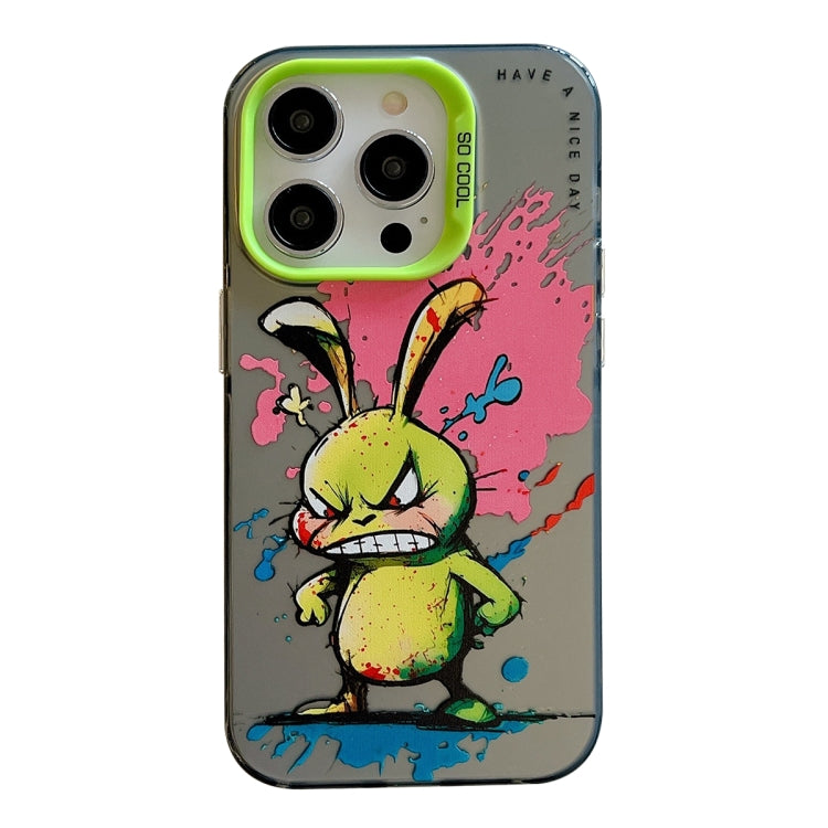 Animal Pattern Oil Painting Series PC + TPU Phone Case, For iPhone 14 Pro Max