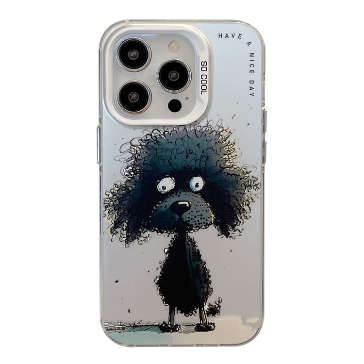 Animal Pattern Oil Painting Series PC + TPU Phone Case, For iPhone 15 Pro