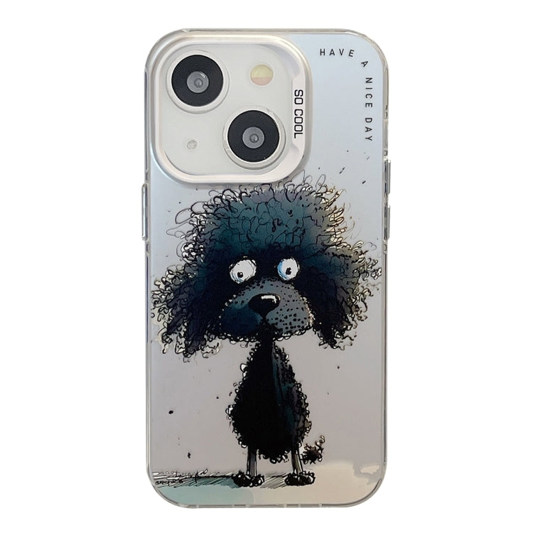 Animal Pattern Oil Painting Series PC + TPU Phone Case, For iPhone 15 Plus