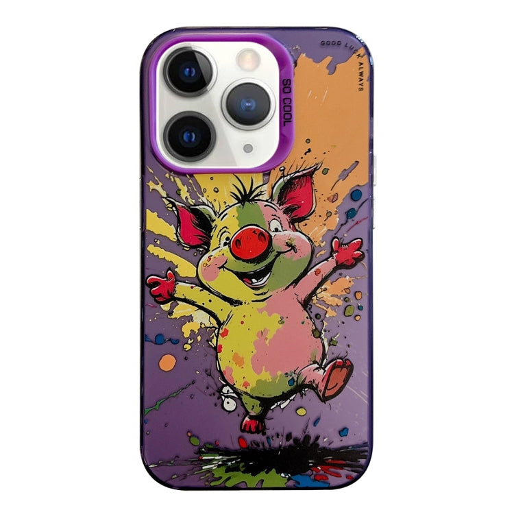 Animal Pattern Oil Painting Series PC + TPU Phone Case, For iPhone 11 Pro Max