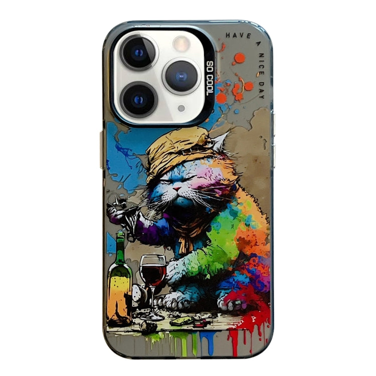 Animal Pattern Oil Painting Series PC + TPU Phone Case, For iPhone 11 Pro Max