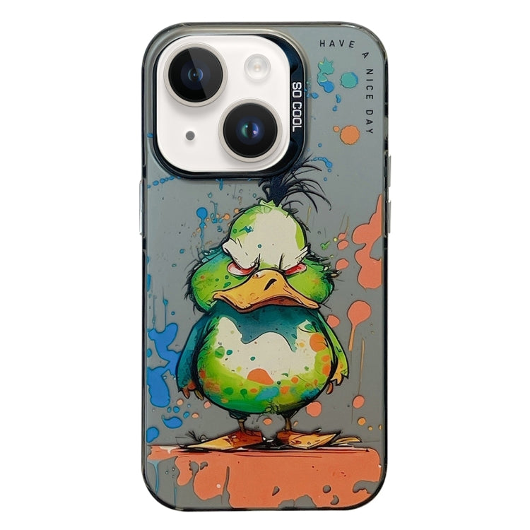 Animal Pattern Oil Painting Series PC + TPU Phone Case, For iPhone 14 Plus