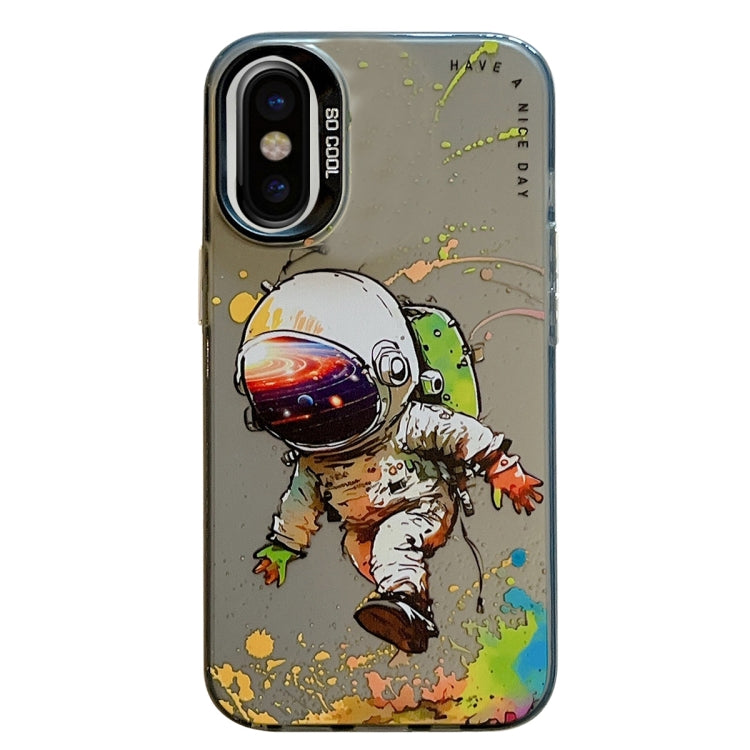 Animal Pattern Oil Painting Series PC + TPU Phone Case, For iPhone X / XS