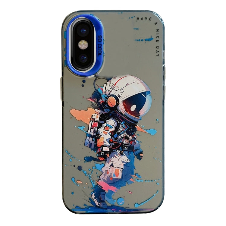 Animal Pattern Oil Painting Series PC + TPU Phone Case, For iPhone X / XS