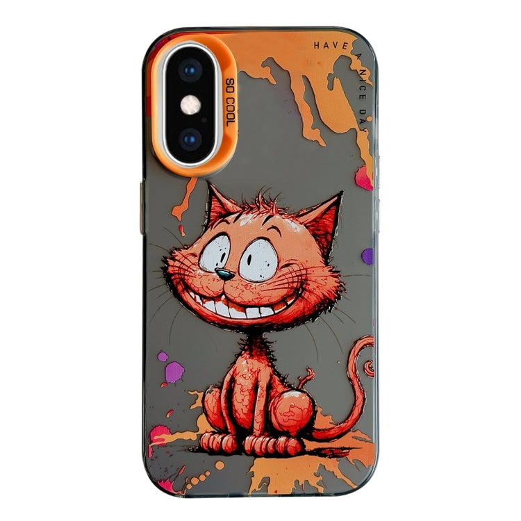 Animal Pattern Oil Painting Series PC + TPU Phone Case, For iPhone XS Max