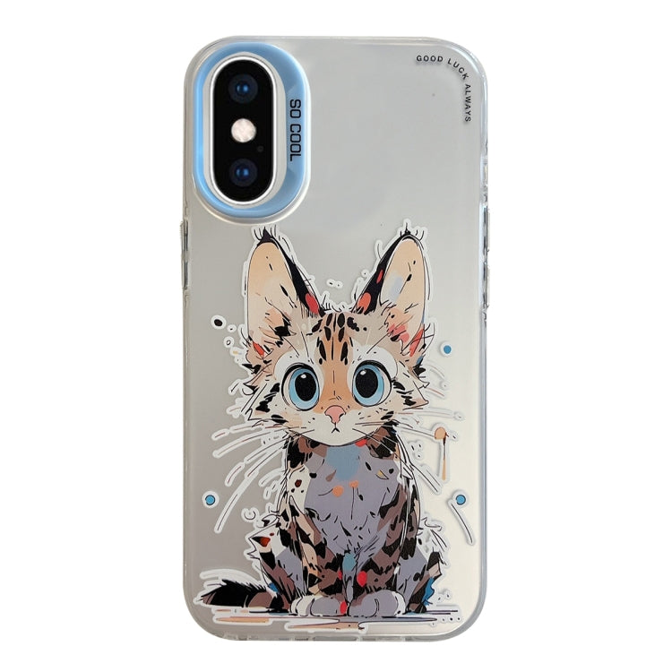 Animal Pattern Oil Painting Series PC + TPU Phone Case, For iPhone XS Max