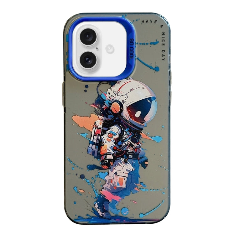 Animal Pattern Oil Painting Series PC + TPU Phone Case, For iPhone 16 Plus