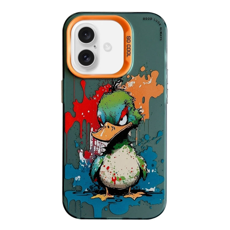 Animal Pattern Oil Painting Series PC + TPU Phone Case, For iPhone 16