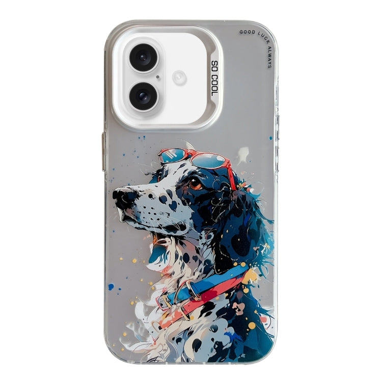 Animal Pattern Oil Painting Series PC + TPU Phone Case, For iPhone 16