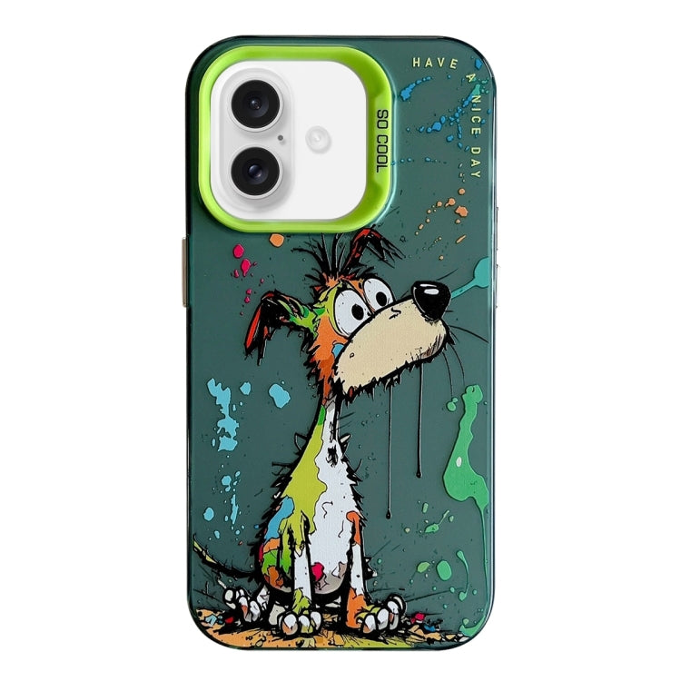 Animal Pattern Oil Painting Series PC + TPU Phone Case, For iPhone 16