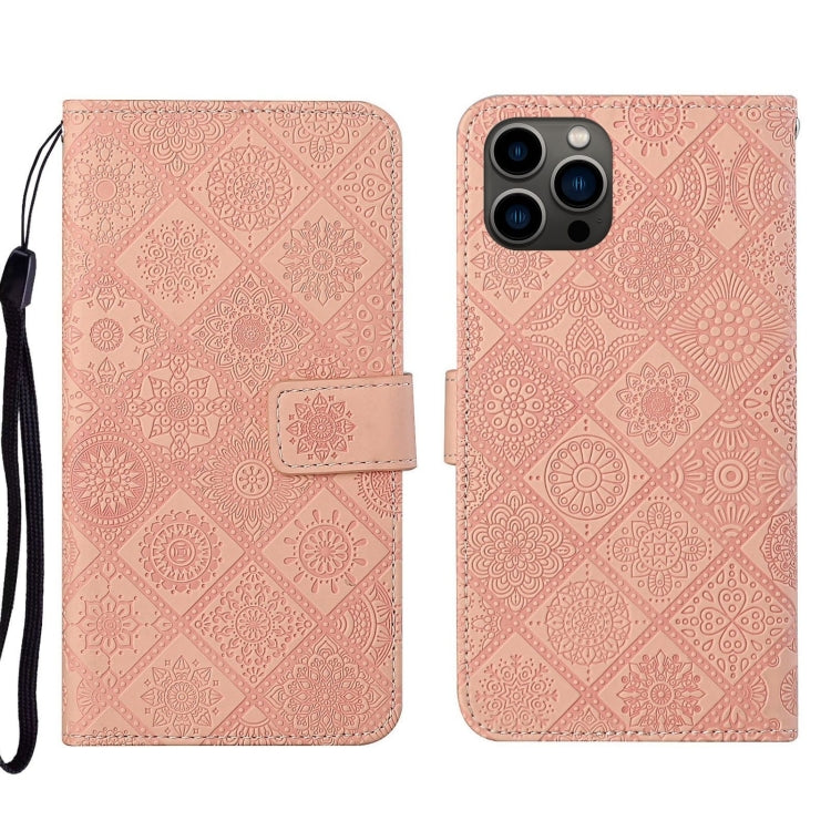 Ethnic Style Embossed Pattern Leather Phone Case, For iPhone 15 Pro Max, For iPhone 15 Pro, For iPhone 15 Plus, For iPhone 15