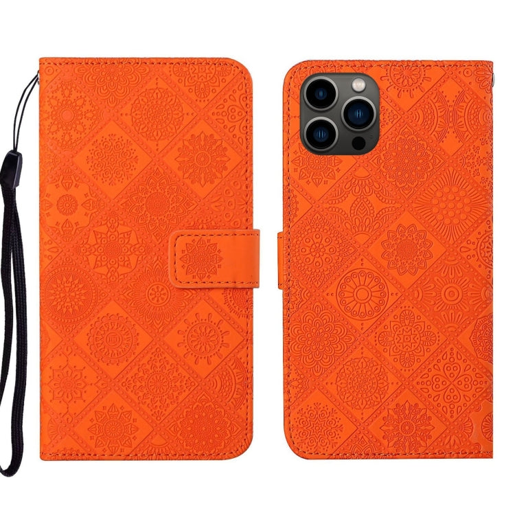 Ethnic Style Embossed Pattern Leather Phone Case, For iPhone 15 Pro Max, For iPhone 15 Pro, For iPhone 15 Plus, For iPhone 15