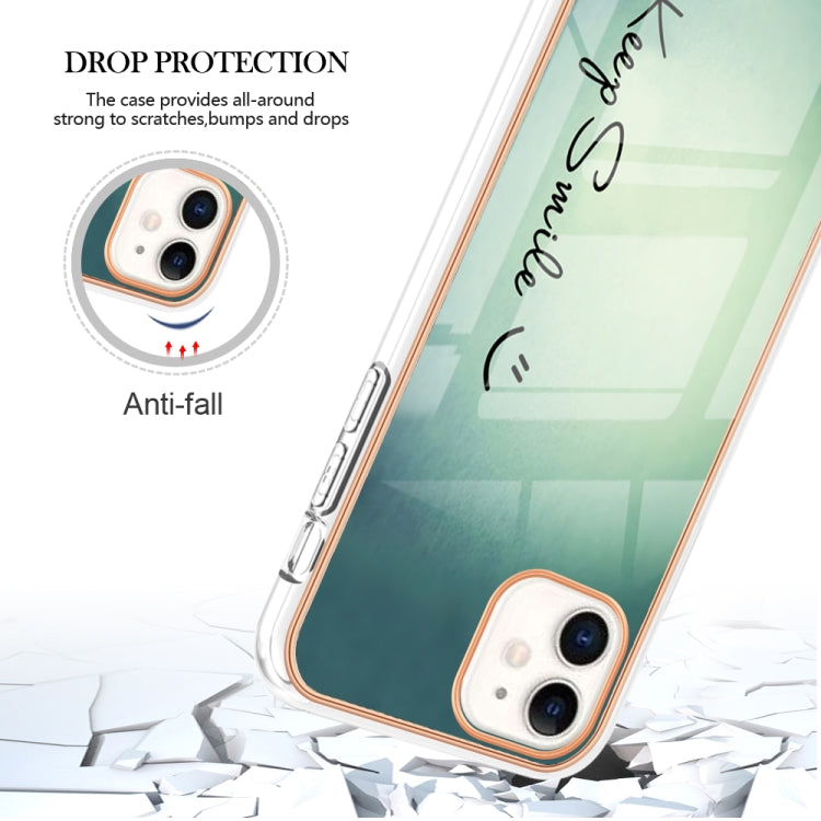 Electroplating Marble Dual-side IMD Phone Case, For iPhone 11