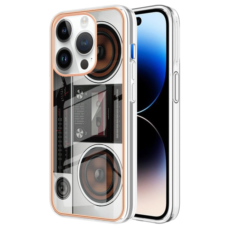 Electroplating Marble Dual-side IMD Phone Case, For iPhone 14 Plus, For iPhone 14, For iPhone 14 Pro, For iPhone 14 Pro Max