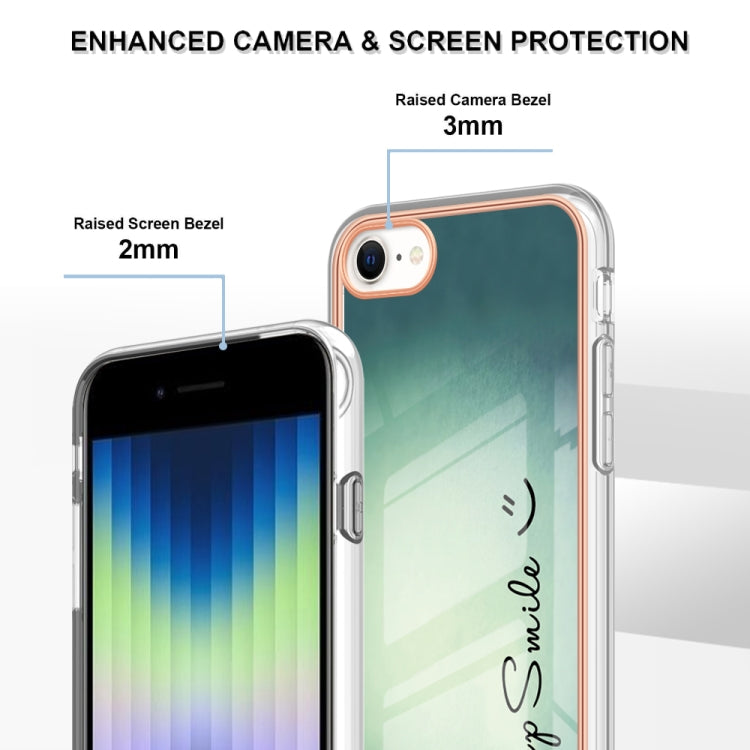 Electroplating Marble Dual-side IMD Phone Case, For iPhone SE 2022 / SE 2020 / 8 / 7, For iPhone 13 Pro Max, For iPhone 13 Pro, For iPhone 13