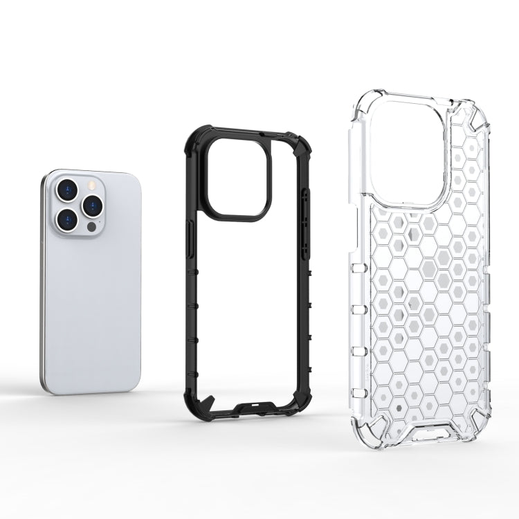 Honeycomb Shockproof Phone Case, For iPhone 15 Pro, For iPhone 15