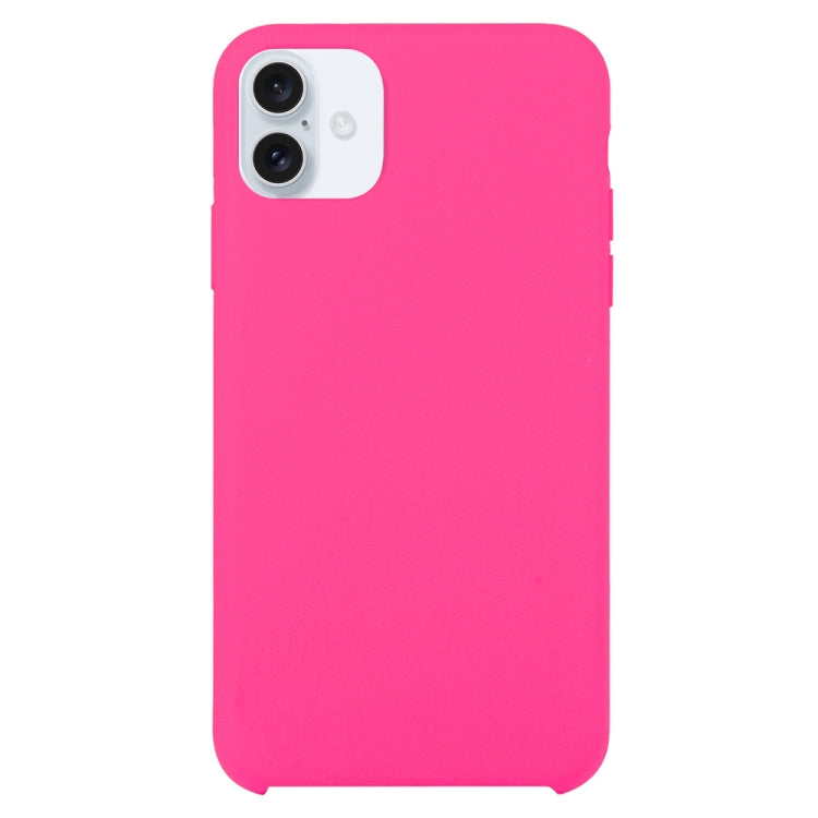 Solid Silicone Phone Case, For iPhone 16 Plus, For iPhone 16