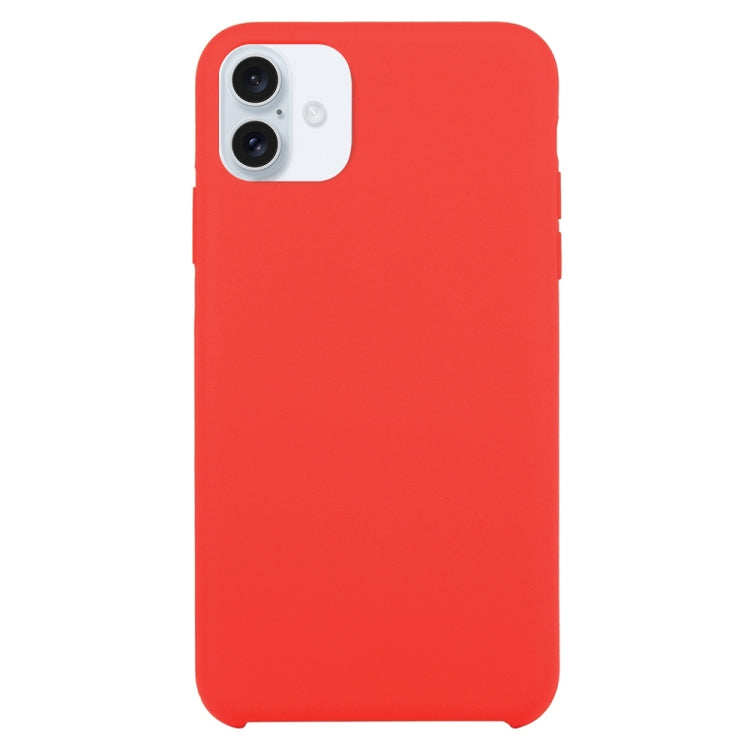 Solid Silicone Phone Case, For iPhone 16 Plus, For iPhone 16