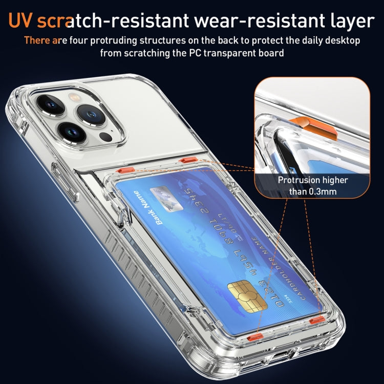 Crystal Clear Flip Card Slot Phone Case, For iPhone 12 Pro Max, For iPhone 11 Pro Max, For iPhone 11, For iPhone 11 Pro