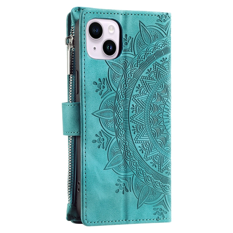 Multi-Card Totem Zipper Leather Phone Case, For iPhone 13, For iPhone 12 / 12 Pro, For iPhone 12 Pro Max, For iPhone 11 Pro Max, For iPhone 11