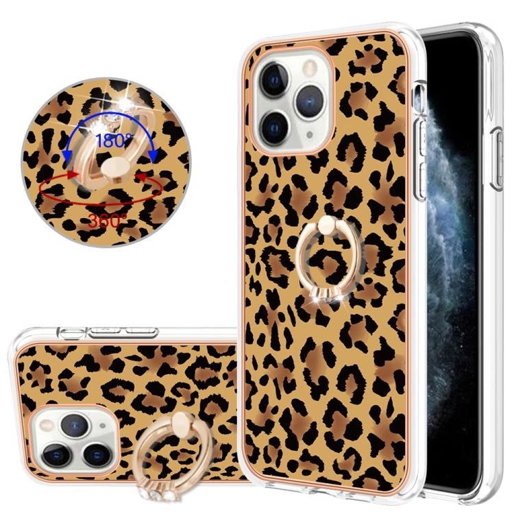 Electroplating Dual-side IMD Phone Case with Ring Holder, For iPhone 11 Pro