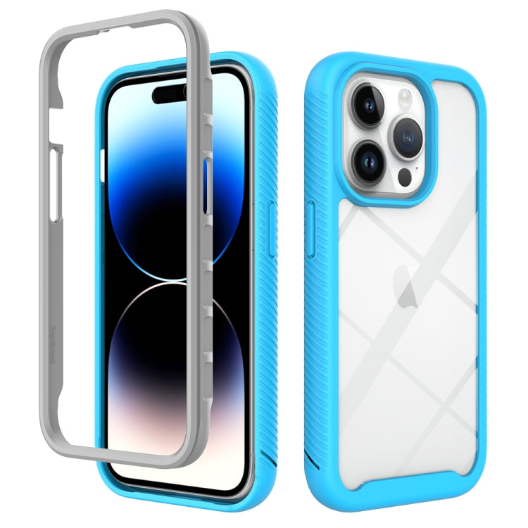 Starry Sky Solid Color Shockproof TPU Clear PC Phone Case, For iPhone 15 Pro, For iPhone 15 Plus, For iPhone 15