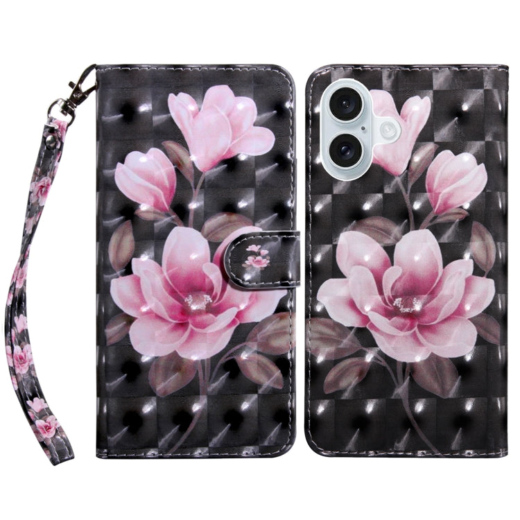 3D Painted Leather Phone Case, For iPhone 16, For iPhone 15 Pro Max, For iPhone 15 Pro