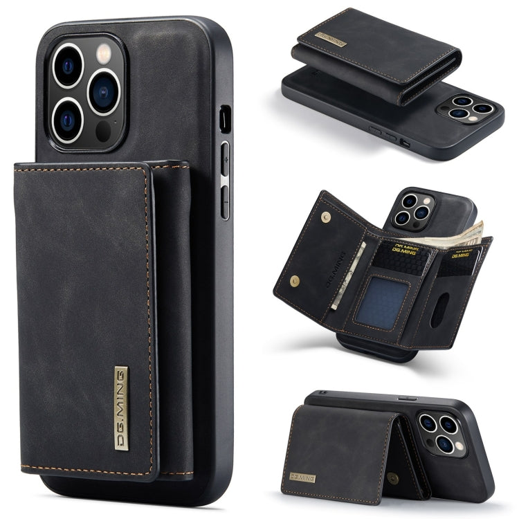 DG.MING M1 Series 3-Fold Multi Card Wallet Leather Phone Case, For iPhone 16 Pro Max, For iPhone 16 Pro, For iPhone 16 Plus, For iPhone 16, For iPhone 15 Pro Max, For iPhone 15 Pro