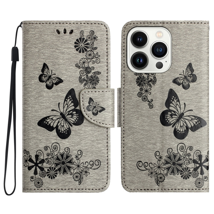 Butterfly Embossed Flip Leather Phone Case, For iPhone 16e, For iPhone 16 Pro Max, For iPhone 16 Pro, For iPhone 16 Plus