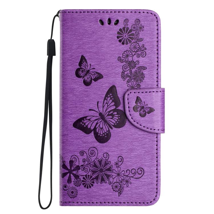 Butterfly Embossed Flip Leather Phone Case, For iPhone 16e, For iPhone 16 Pro Max, For iPhone 16 Pro, For iPhone 16 Plus