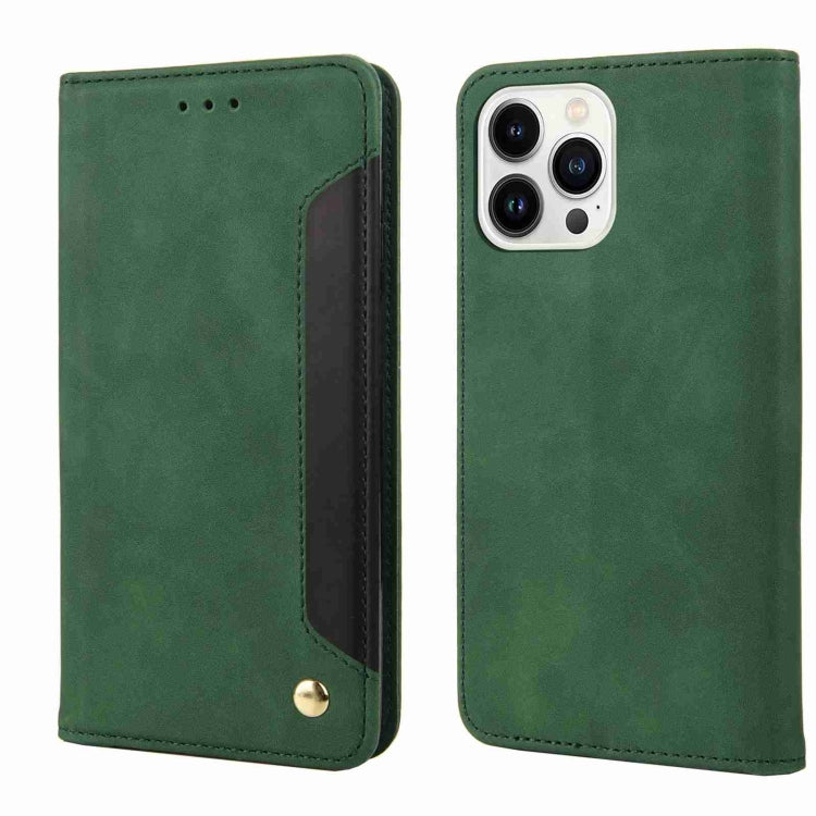 Skin Feel Splicing Leather Phone Case, For iPhone 15 Pro Max, For iPhone 15 Pro, For iPhone 15 Plus, For iPhone 15