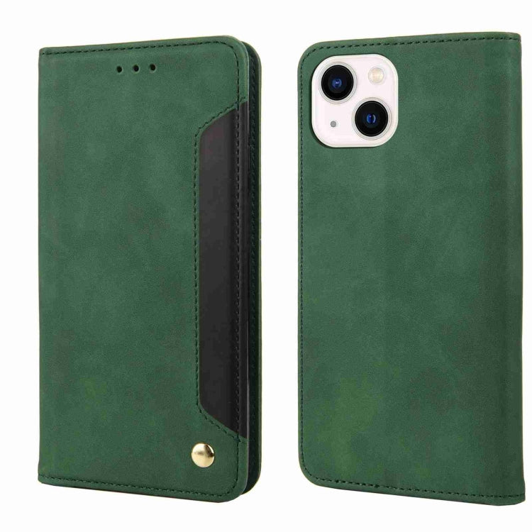 Skin Feel Splicing Leather Phone Case, For iPhone 15 Pro Max, For iPhone 15 Pro, For iPhone 15 Plus, For iPhone 15