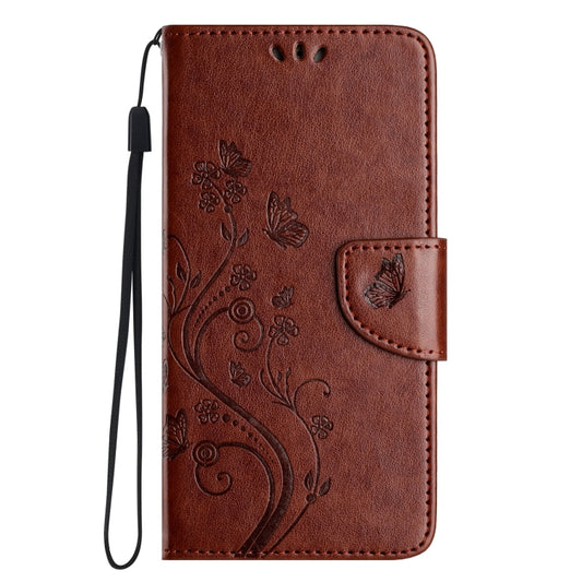 Butterfly Flower Pattern Flip Leather Phone Case, For iPhone 15