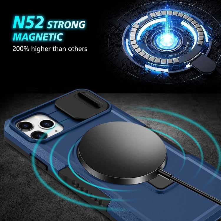 Sliding Camshield MagSafe Holder TPU Hybrid PC Phone Case, For iPhone 11 Pro Max, For iPhone 11, For iPhone 11 Pro