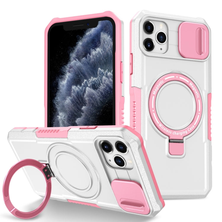 Sliding Camshield MagSafe Holder TPU Hybrid PC Phone Case, For iPhone 11 Pro Max, For iPhone 11, For iPhone 11 Pro