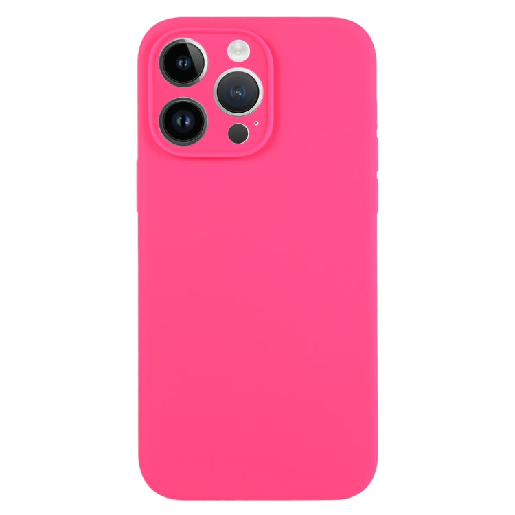 Pure Color Liquid Silicone Fine Pore Phone Case, For iPhone 14 Pro