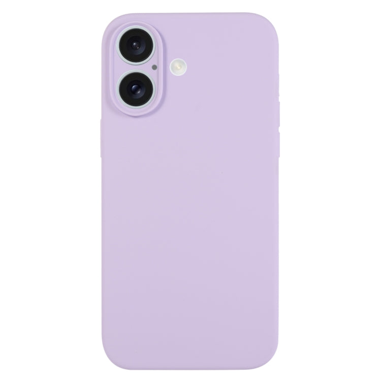 Pure Color Liquid Silicone Fine Pore Phone Case, For iPhone 16 Plus